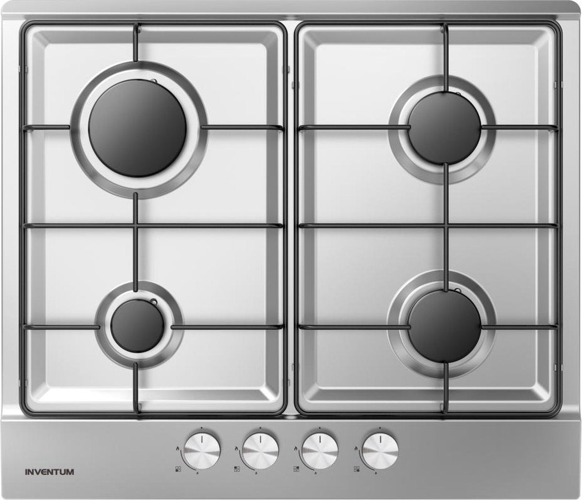 Inventum IKG6021RVS - Inbouw gaskookplaat