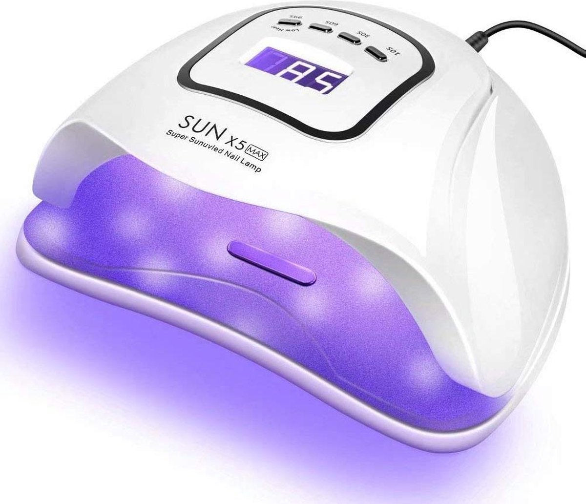 POPPII 80 Watt UV LED lamp nagels - 45 Leds - Nagel - UV- LED lamp - Nagellamp - Nail Dryer - Nagels - Salon - Wit