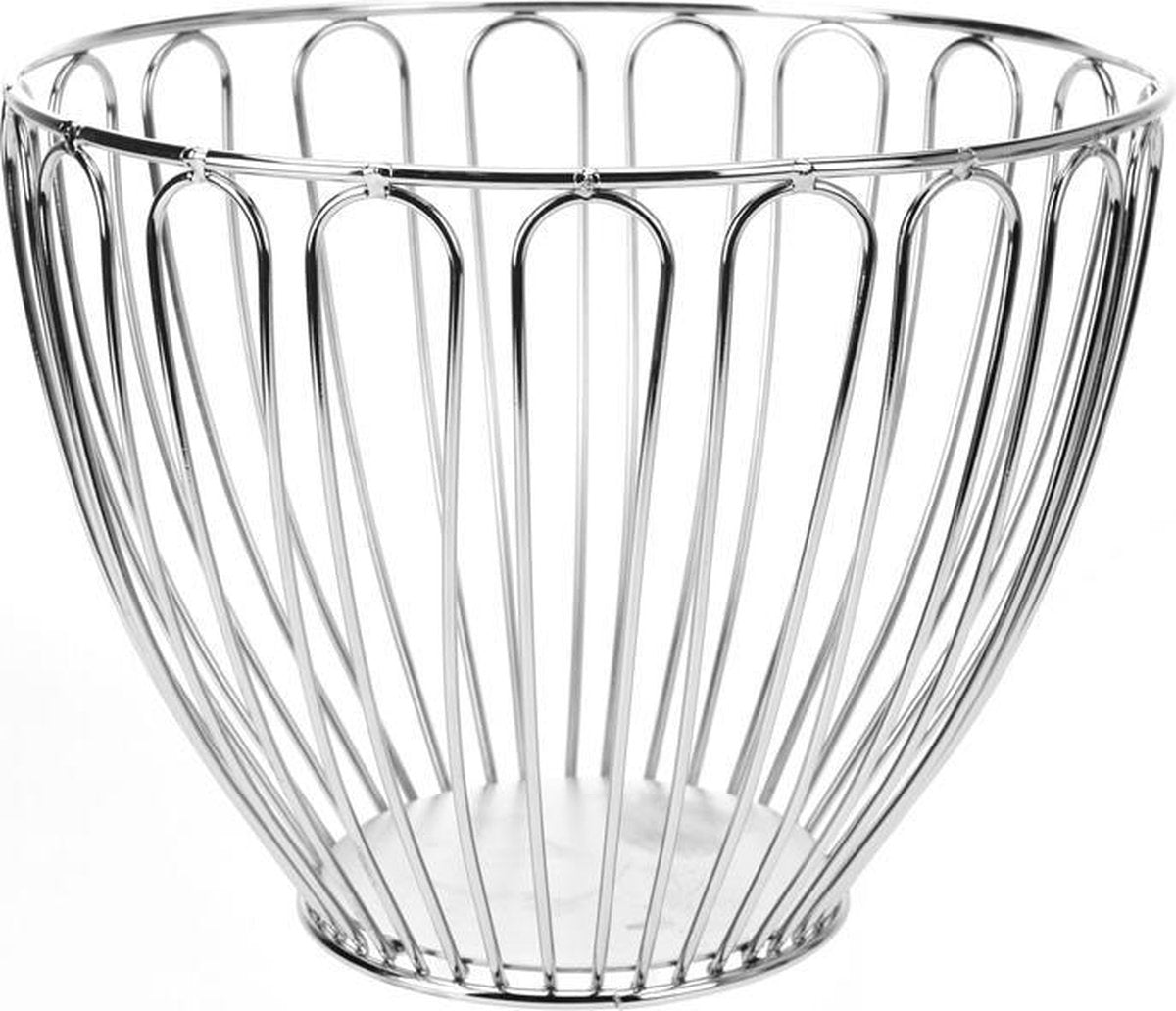 Fruitmand/ fruitschaal Excellent Houseware Chrome 23