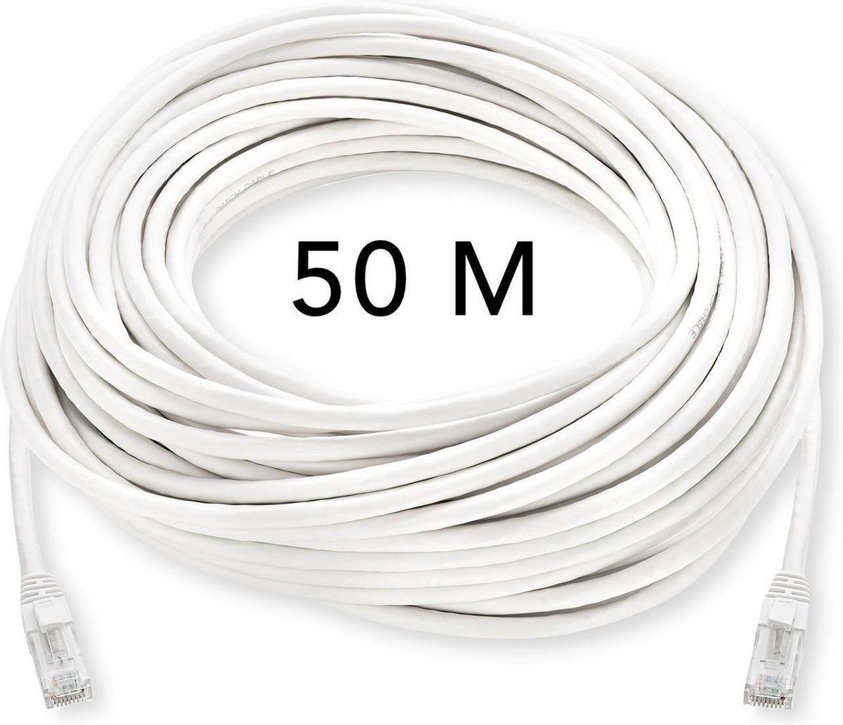 UTP kabel 50 meter - CAT 6 - Internetkabel - Ethernet kabel – Netwerkkabel