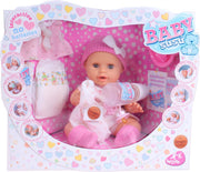 Berjuan Babypop Baby Susu Meisjes 38 Cm Vinyl Donkerroze