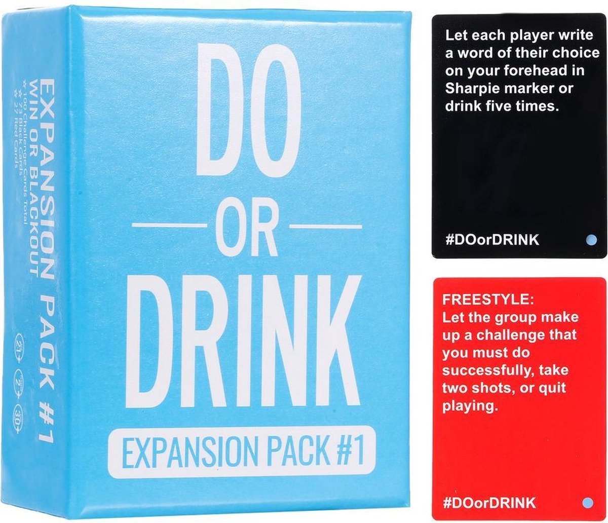 Do or Drink uitbreidingspakket 1 - Drankspel voor volwassenen (Nieuw 2021)