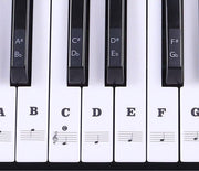 Piano/Keyboard Stickers - Stickers Voor Piano en Keyboard - Gekleurde Noten voor Beginners - Stickers voor Keyboardtoetsen