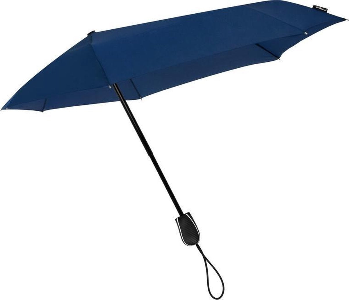 STORMini opvouwbare storm paraplu donkerblauw 100 cm - Mini stormparaplu