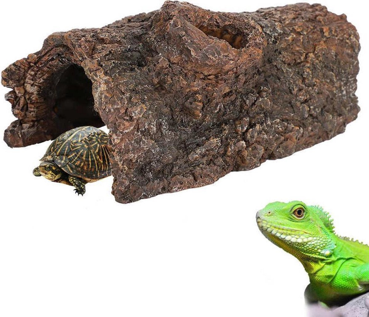 Dierplezier Repteilen grot - Reptielenverblijf – Schuilplaats reptiel - Terrarium - 16cm x 10 cm – Reptielen benodigdheden