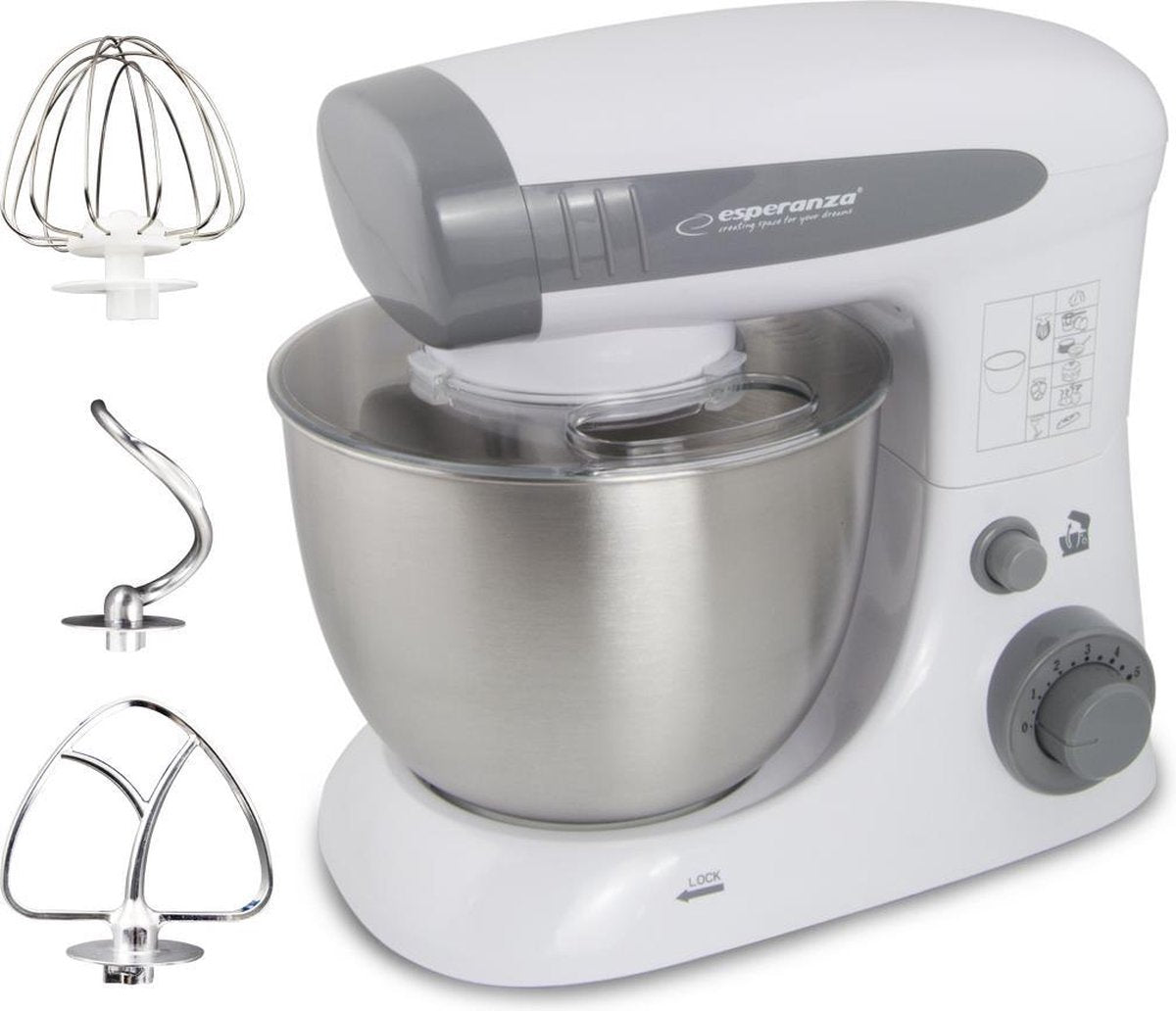 Keukenmachine Cooking Assistant | 6 Snelheden | 3 opzetstukken