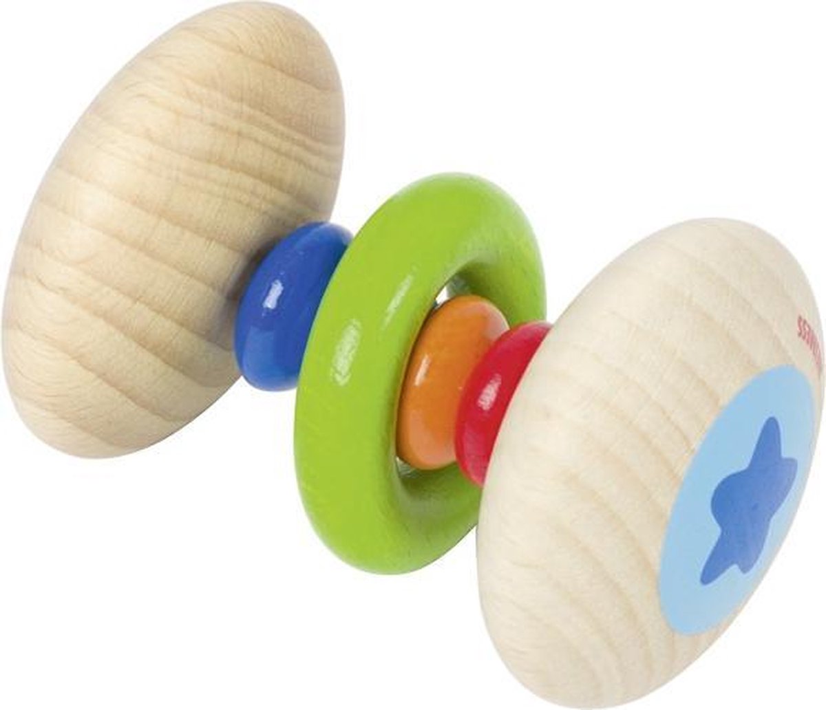 Heimess Touch ring elastic rattle rainbow
