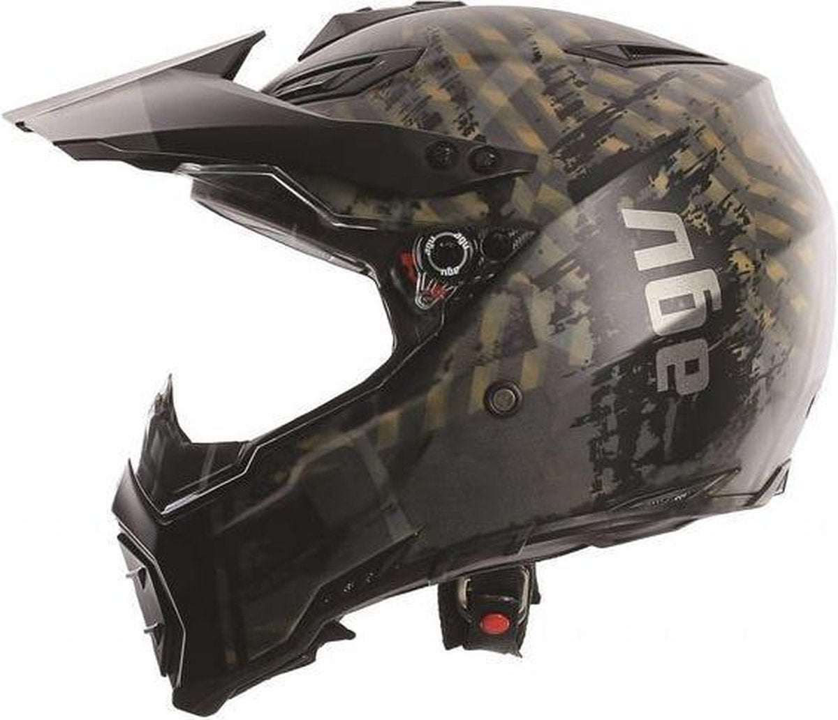 AGV Crosshelm/Endurohelm AX-8 Dual Evo Grunge Multi-S