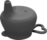 SIIDDS Siliconen sippy cup deksel - anti lek - zwart - sippy cup - geschikt voor (bijna) iedere beker/glas - tuitbeker - baby - dreumes - peuter - BPA-vrij - vaatwasserbestendig