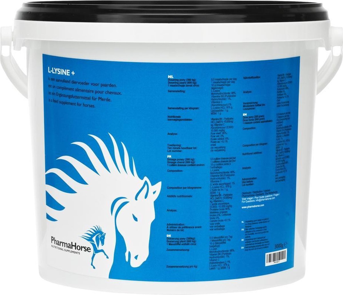 PharmaHorse L-Lysine - 3000 gram