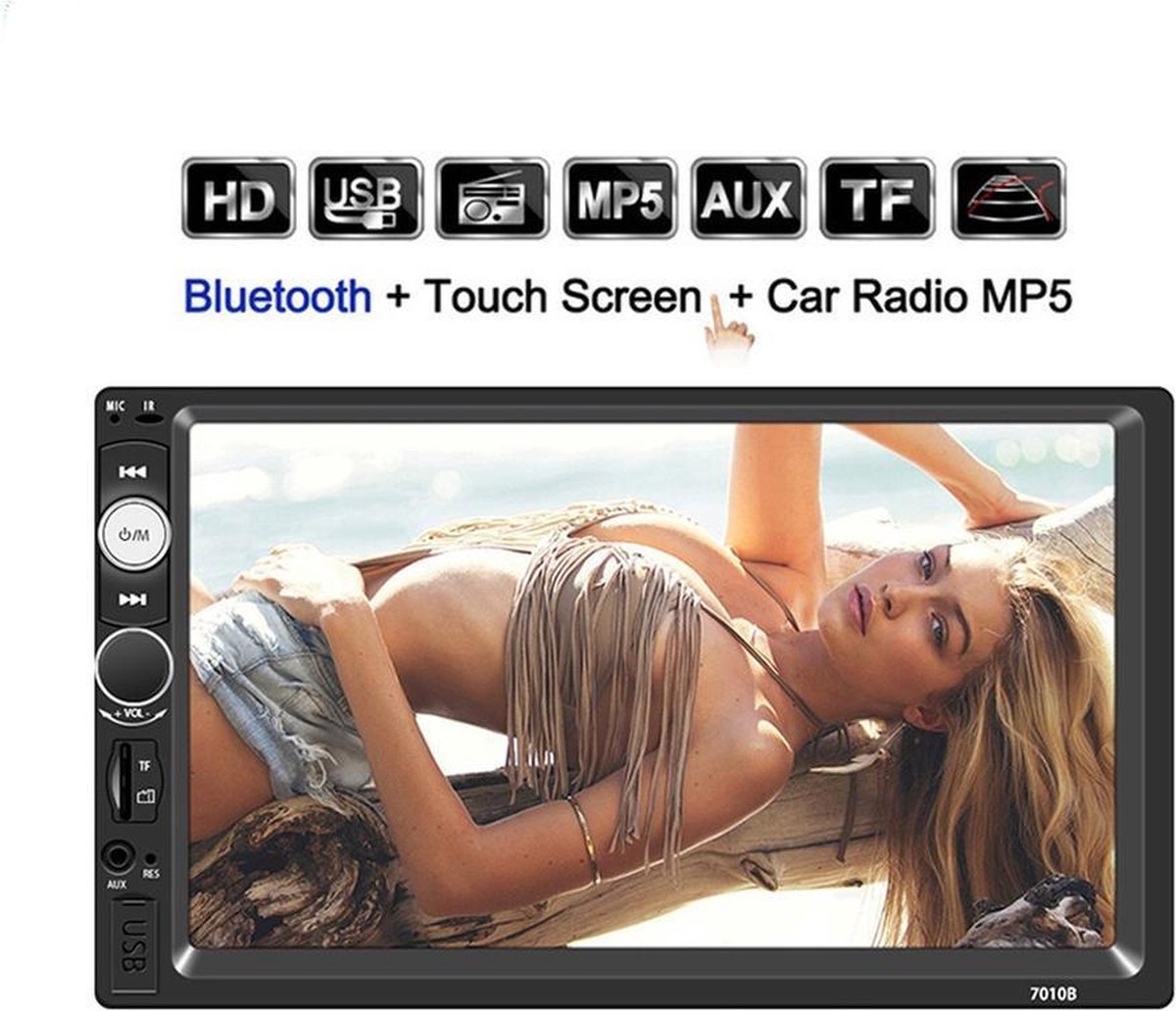 HD Dubbel din autoradio 7". Bluetooth