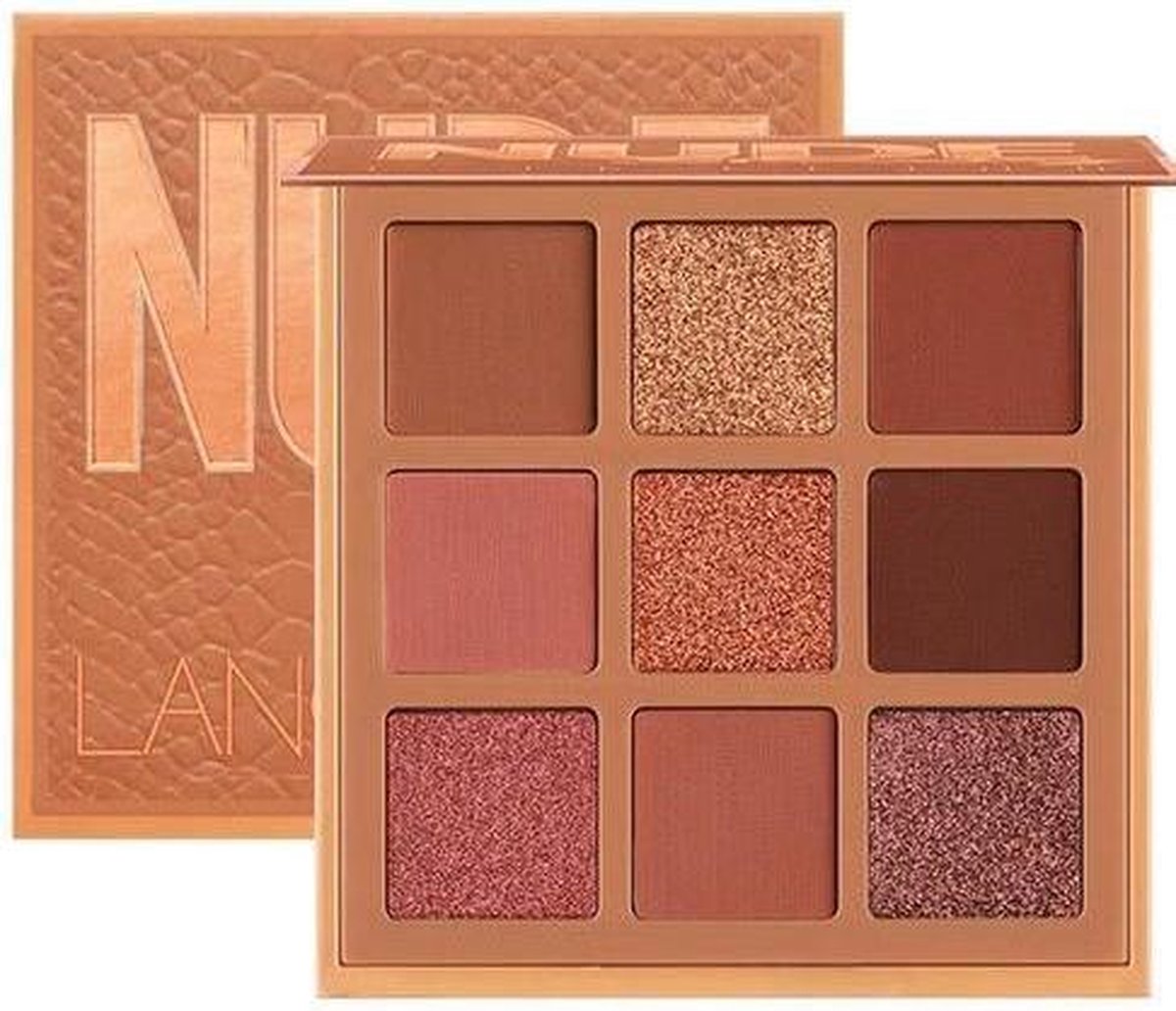 Oogschaduw palet -9 kleuren matte Nude-Oog Make-Up Palet glitter- Poeder -Smokey eyes bruin