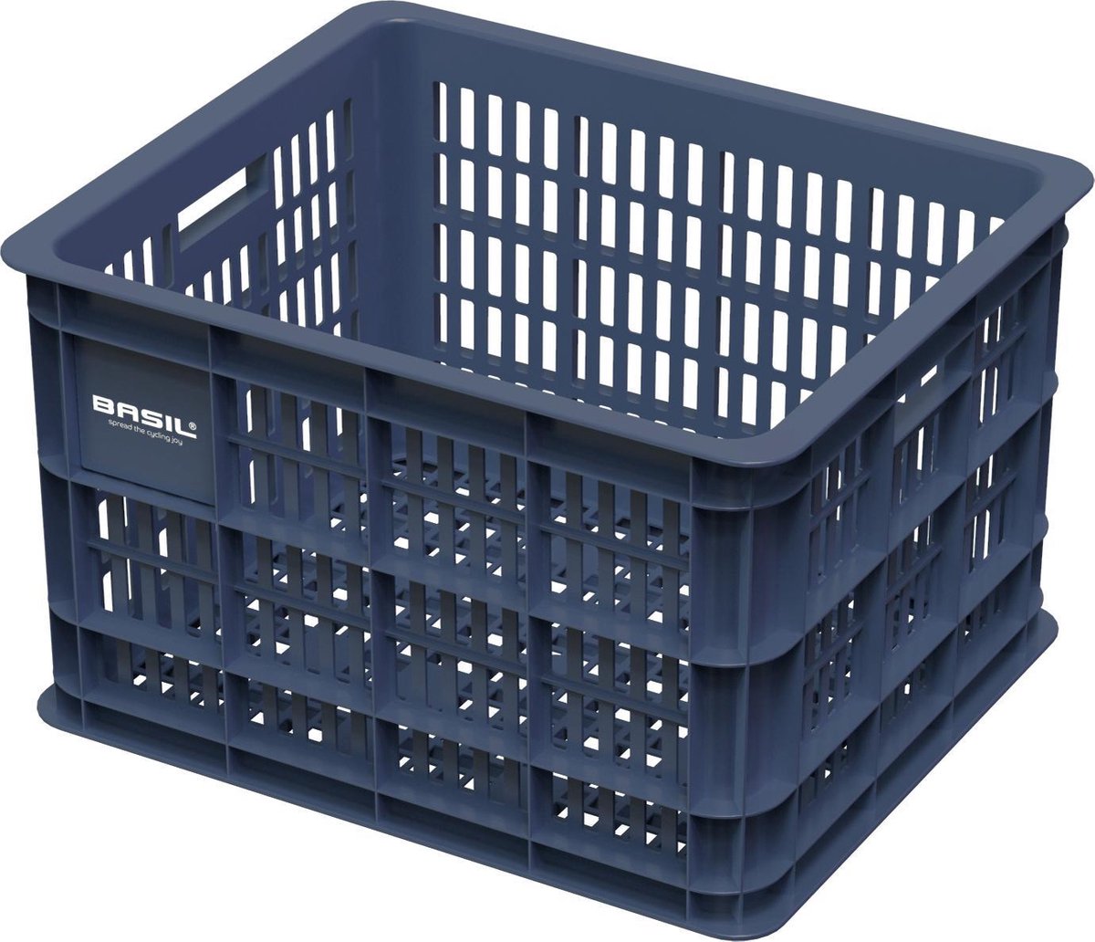 Basil Crate Fietskrat M - Medium - Blauw - 33 Liter