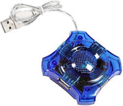 Esperanza 4 Poorts USB 2.0 Hub Star - Blauw