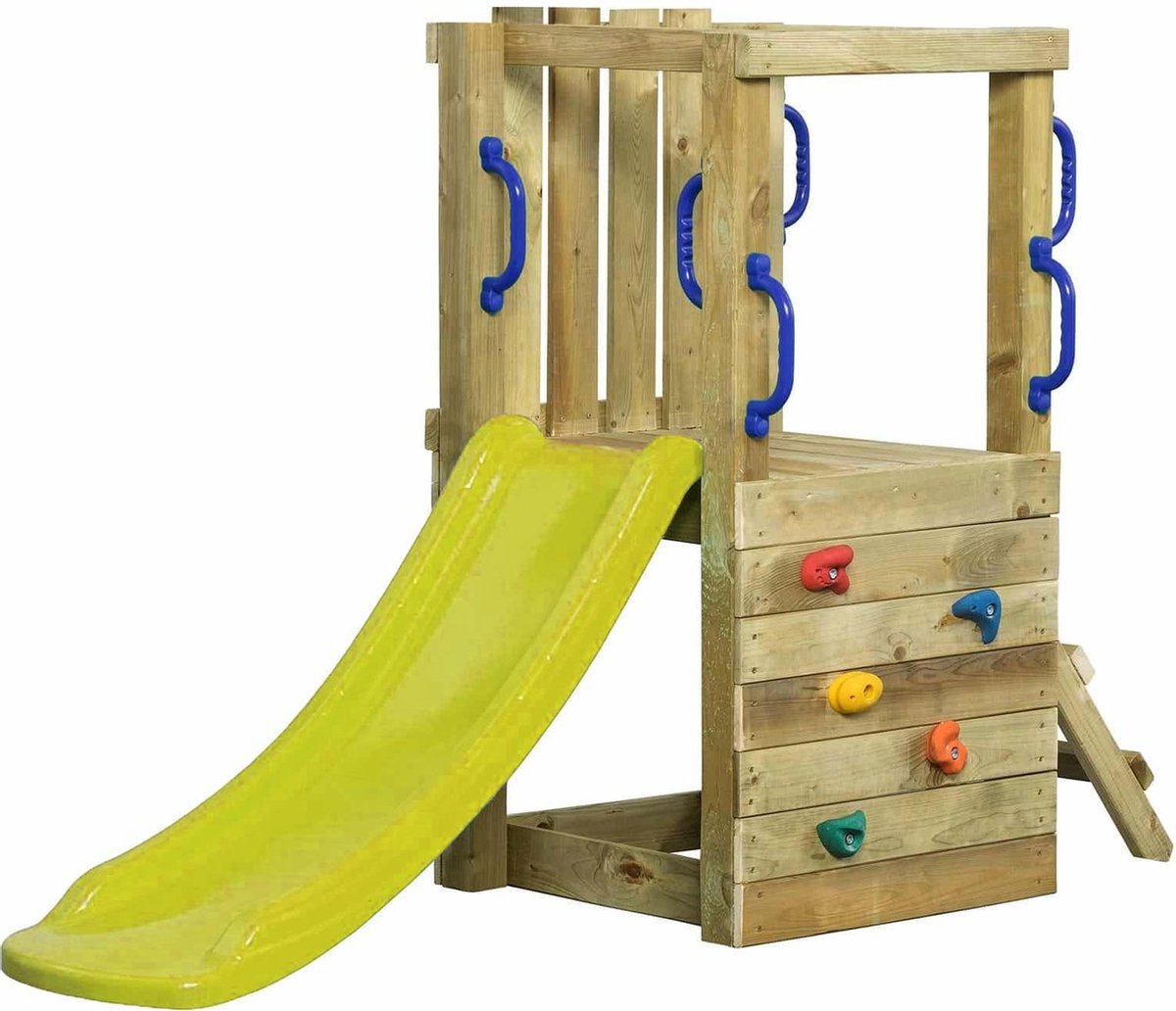 SwingKing Speeltoestel Irma Small + glijbaan Geel    - 190x66x125cm