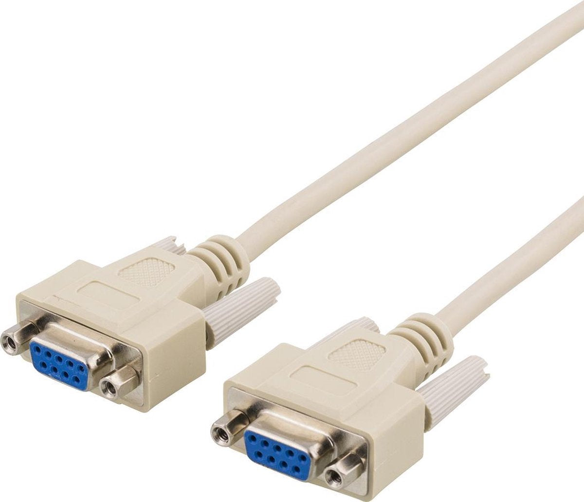Deltaco DEL-25A 3m Beige seriële kabel