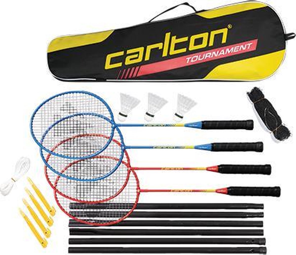 Carlton TOURNAMENT -  4 spelers badmintonset