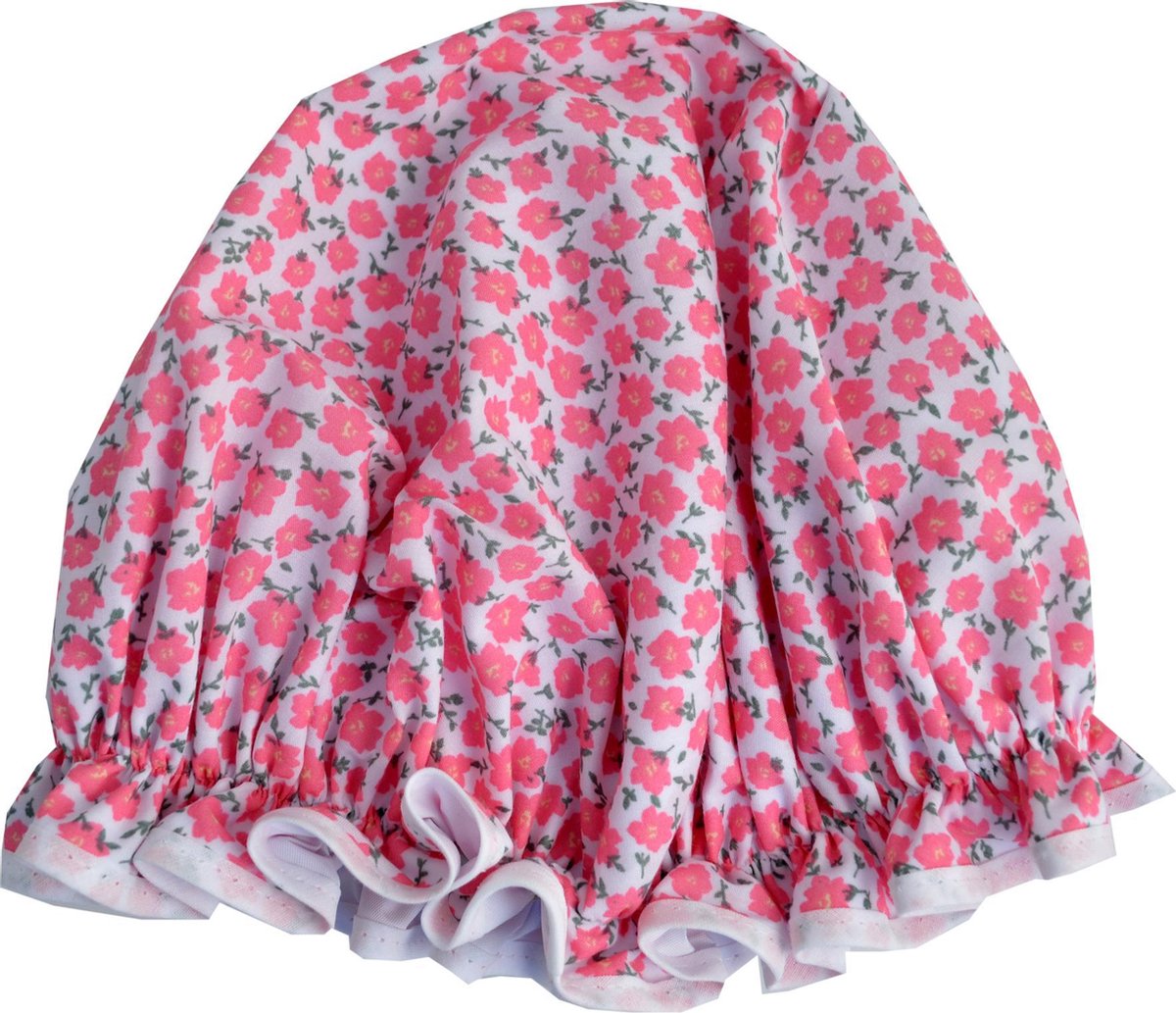 Vagabond Traditionele Engelse Douchemuts - Floral Pink