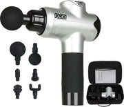 Joex Massage Gun Zilver - Inclusief Luxe Draagkoffer – Krachtige accu -Tegen Spierpijn / Chronische Pijn / Blessure - Spierstimulator Massageapparaat-  Inclusief Luxe Draagkoffer