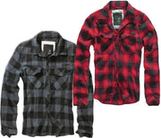 Brandit ruitjesshirt zwart/grijs