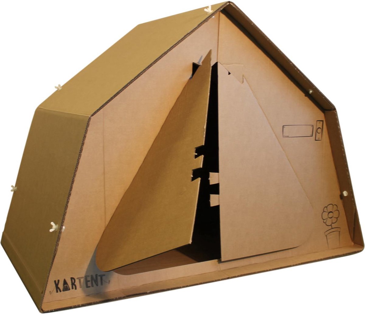 KarTent - Kartonnen Tent voor kinderen - de KarTent Junior  - Cadeau van Duurzaam Karton