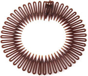 Zigzag diadeem - zig zag - flexibele haarband - bruin - haaraccessoire - kamdiadeem - kam