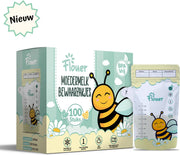 Flouer Moedermelk Bewaarzakjes met Schenktuit - Extra Groot - 240 ml - 100 Stuks - Borstvoeding Bewaarzakje - Borstvoeding Zakjes