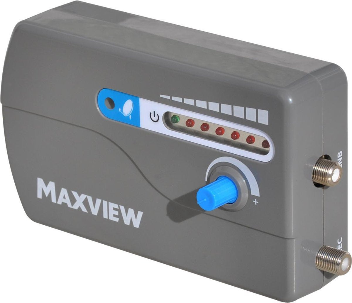 Maxview SatFinder Satelietontvanger - Universele satellietzoeker met LED indicatie en niveau-aanduiding I.D. MXL040