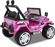 Jeep Elektrische kinderauto - 12 Volt - Accu Auto - Sterke Accu - Afstandbediening - Roze