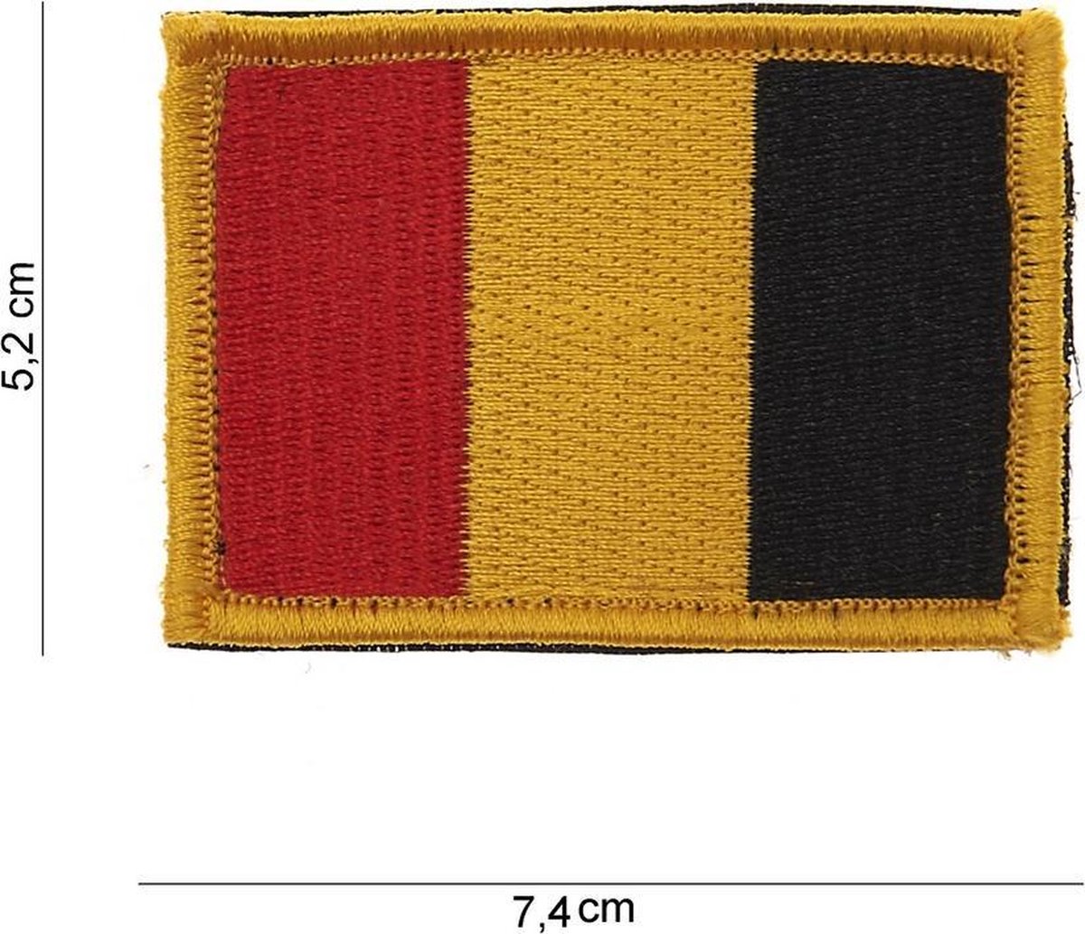 Embleem Belgie stof+klittenband