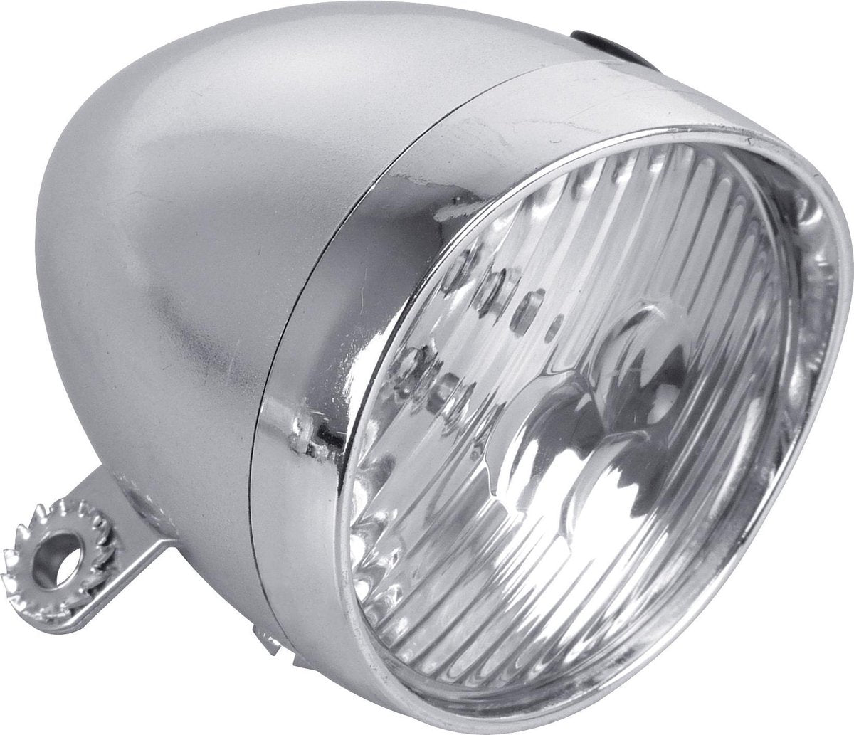 Dresco Fietskoplamp - Classic - 3 LEDs - Chroom