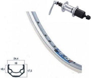 KGS ACHTERWIEL 28 (622) ALU CASSETTE UITVAL ZAC19 7 SPEED RVS SPAKEN