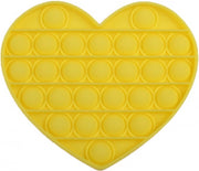 Pop it - Hartje - Geel - Fidget toy - Damesdingetjes