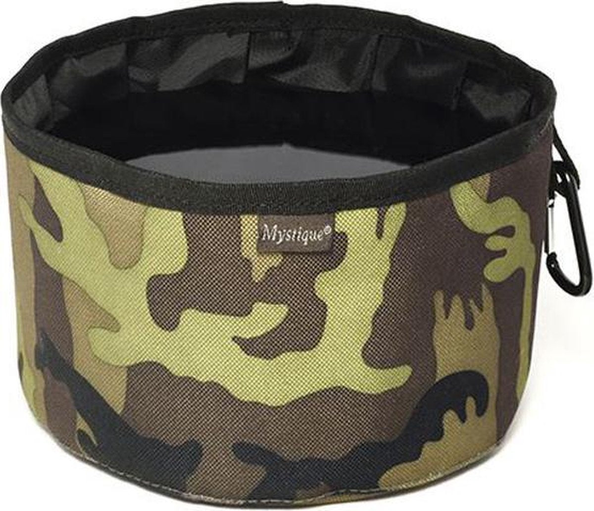 Mystique reis drinkbakje camouflage