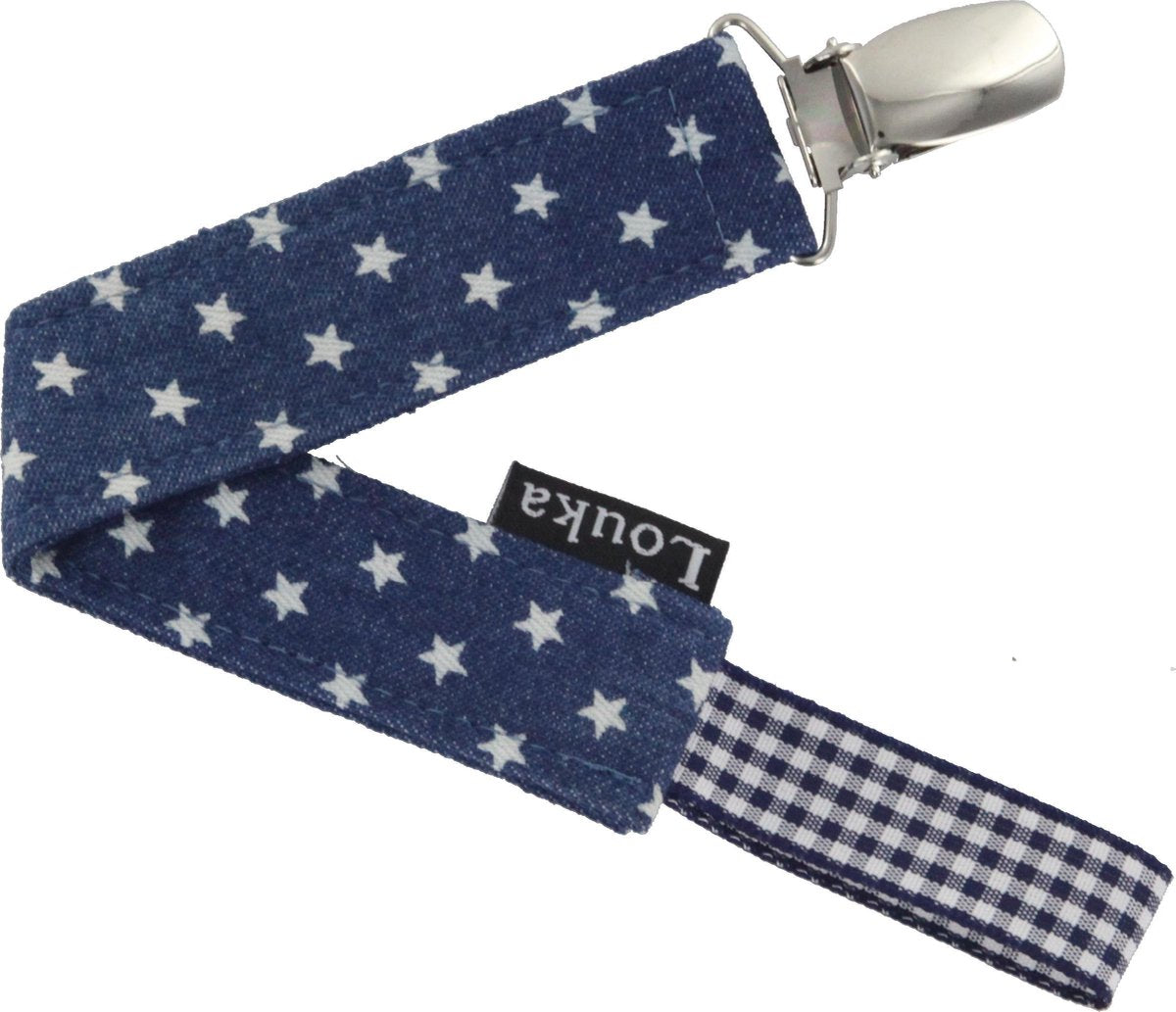 Louka speenkoord denim ster