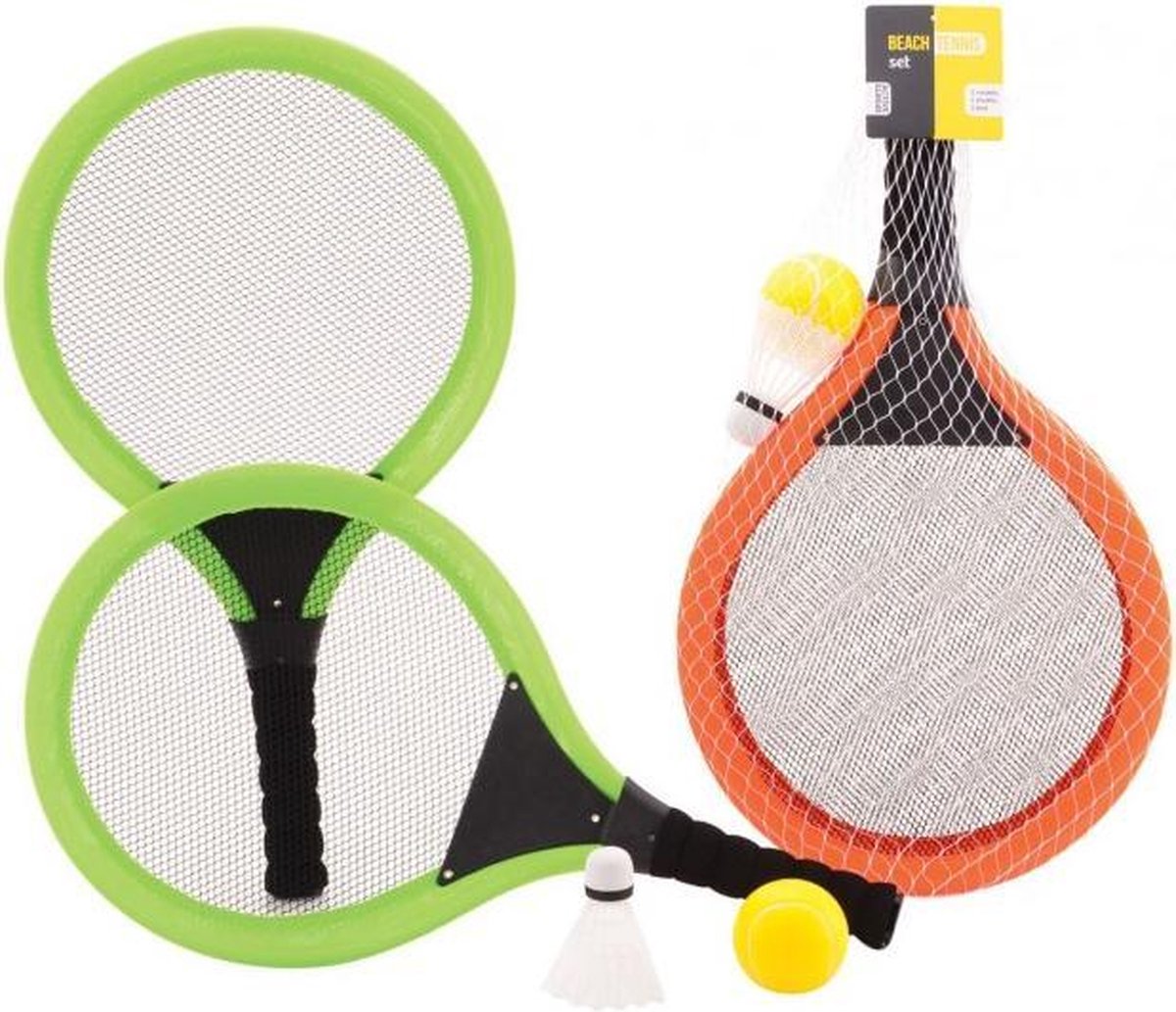 Tennisspel JohnToy met bal en shuttle