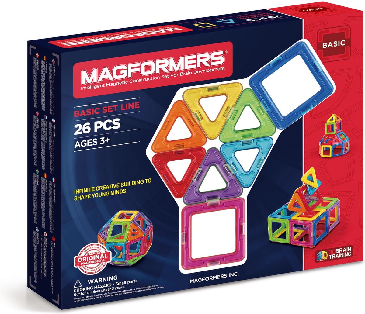 Magformers Basic Set Line - 26 Onderdelen - Magnetische Bouwset