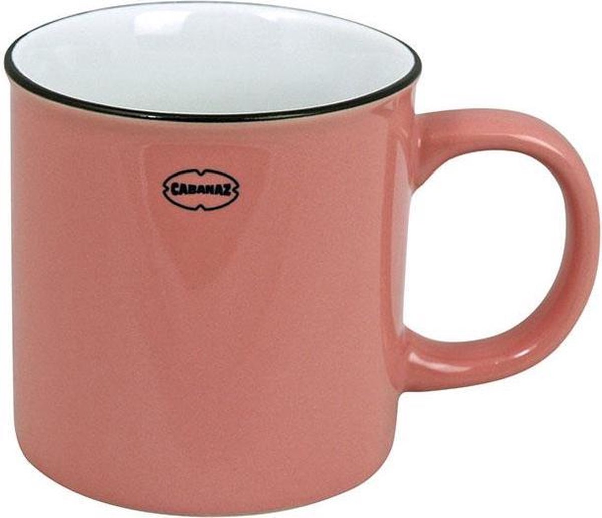 Cabanaz koffie/thee mok - 250 ml - Oud roze