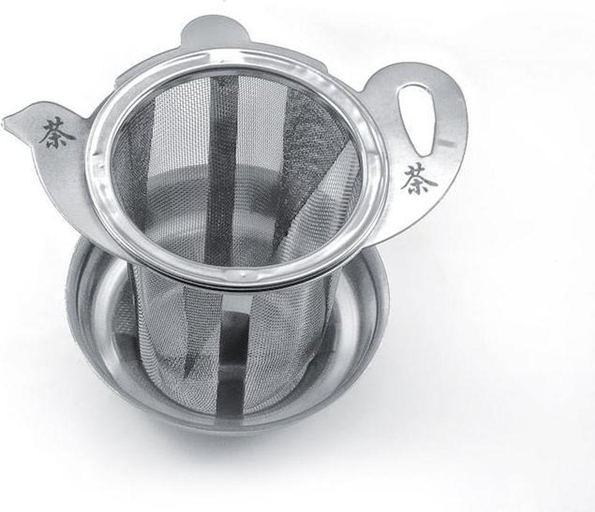 "RVS Theefilter ""Teapot""