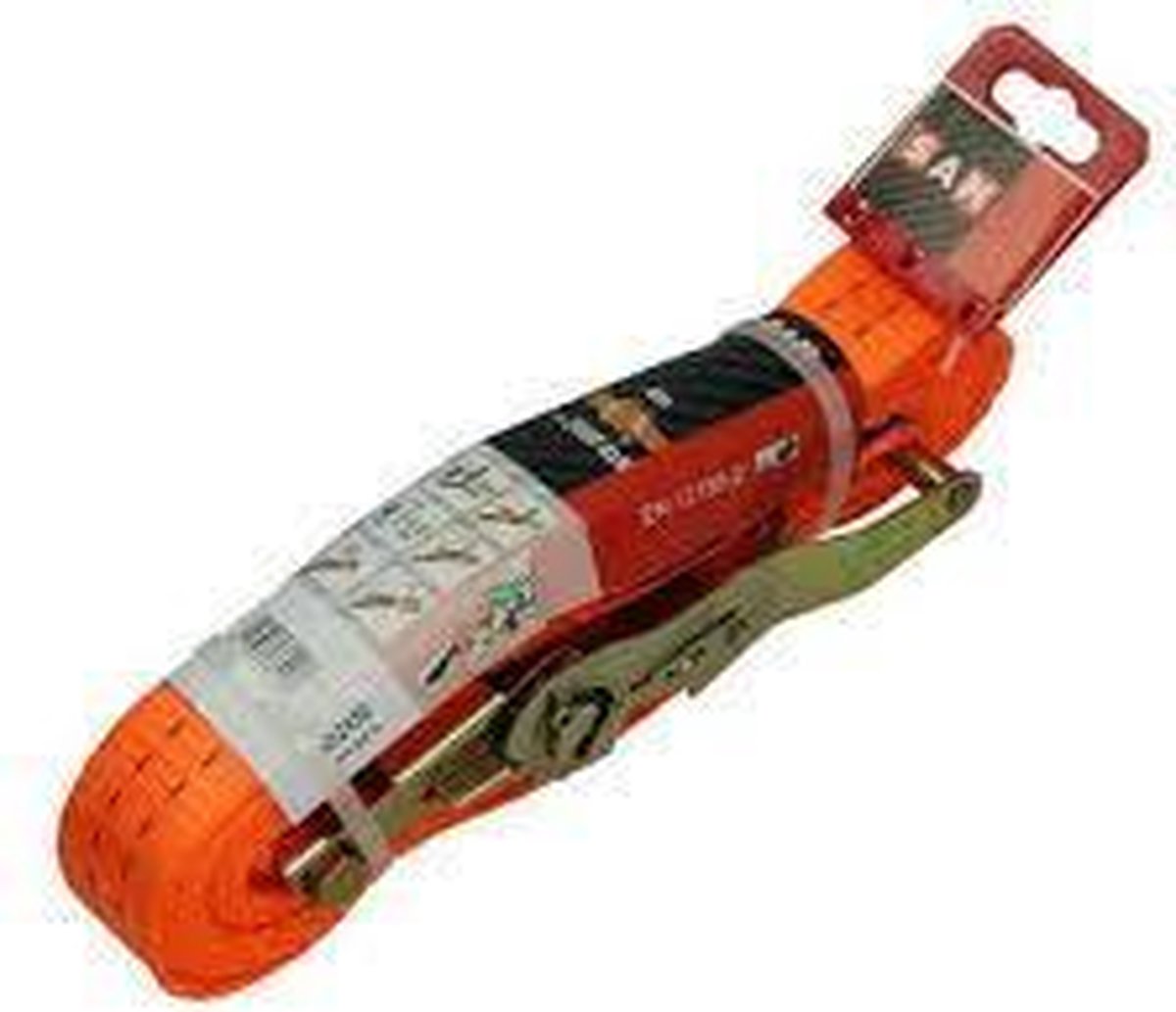 Mack Oranje Spanband Met Ratel 6 m x 35 mm (max. 2000kg)