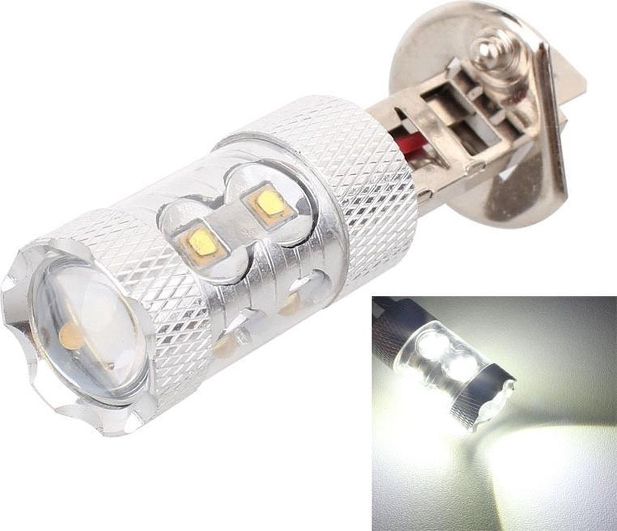 H1 50W 750LM 6500K Wit Licht 10-3535-LEDs Auto Foglight