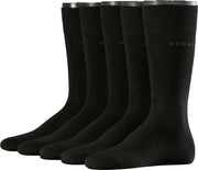 Esprit Uni Heren Sokken - 5 pack - Zwart - Maat 40-46