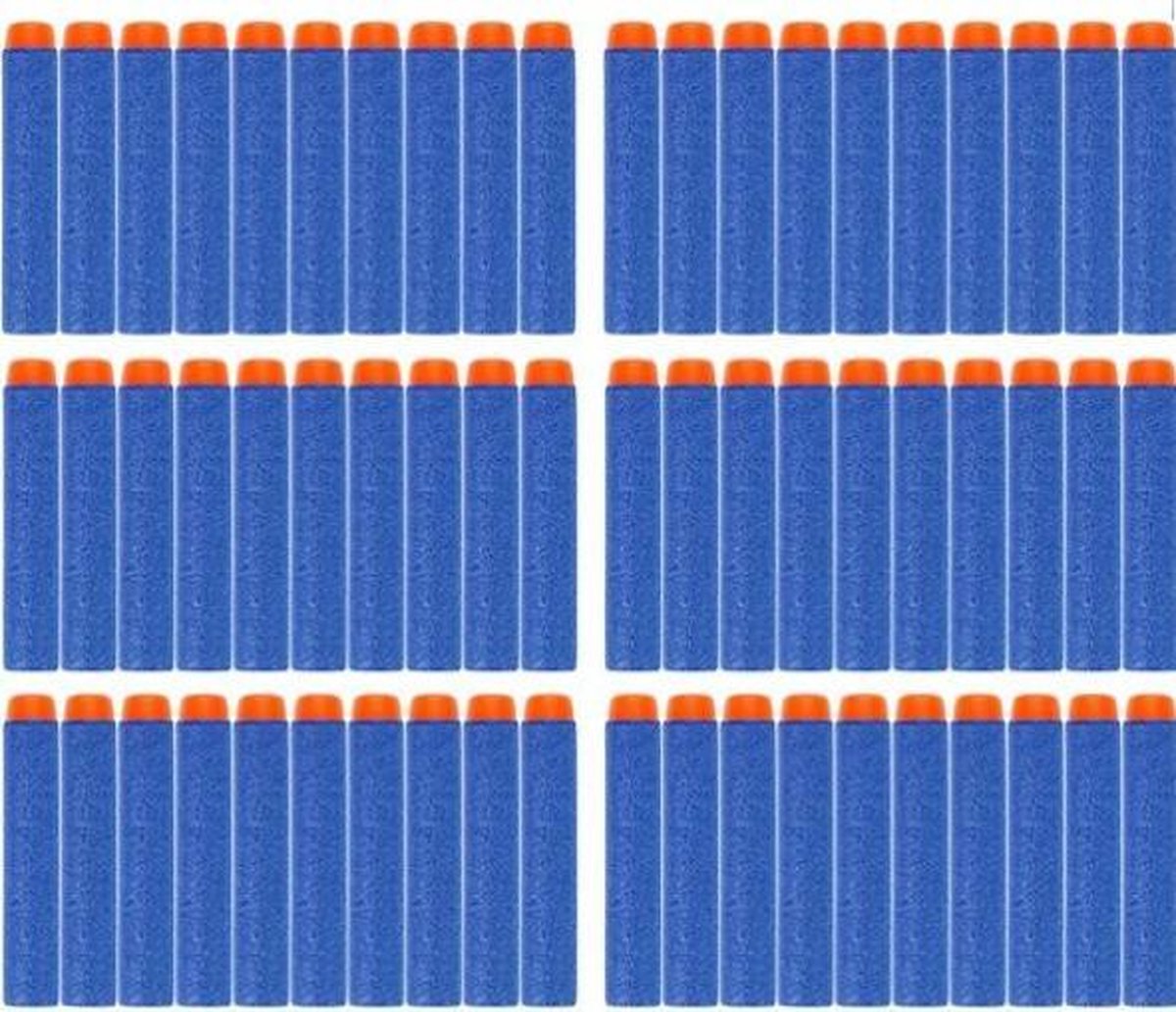 50 Universele 50 Pijlen/Darts/Kogels  Met Schietschijf - Kleur Blauw
