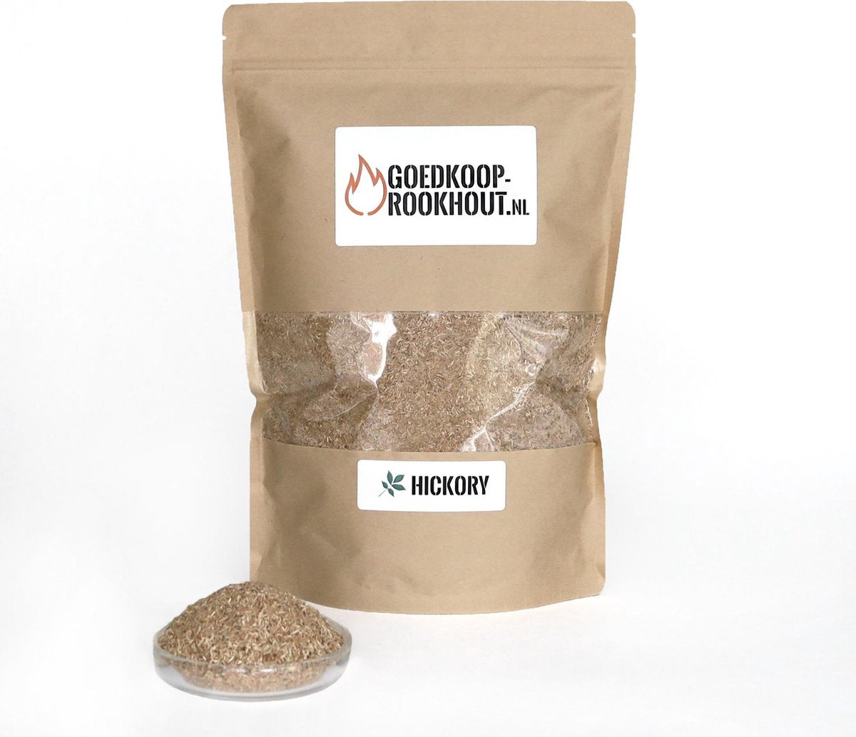 Hickory rookmot - 500 gram (2 liter)
