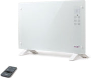 Vloer elektrische radiator met gehard glas en afstandsbediening 1000/2000 Watt