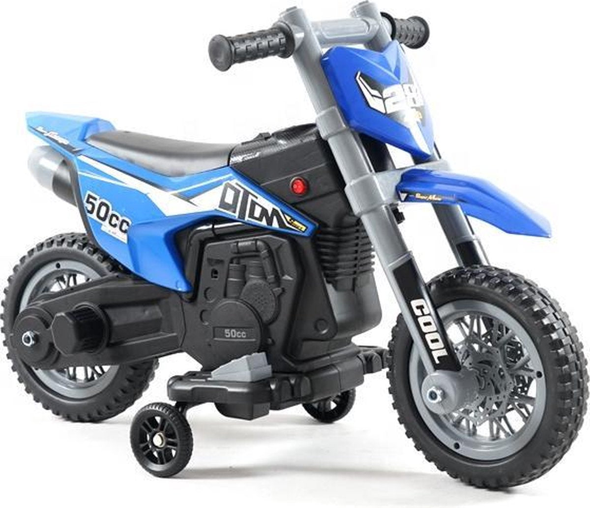 Kijana elektrische kindermotor - Cross - Blauw - USB ingang - Drie wielen