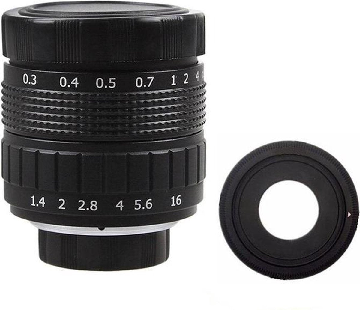 Fujian 50mm F1.4 CCTV lens voor Nikon systeem camera
