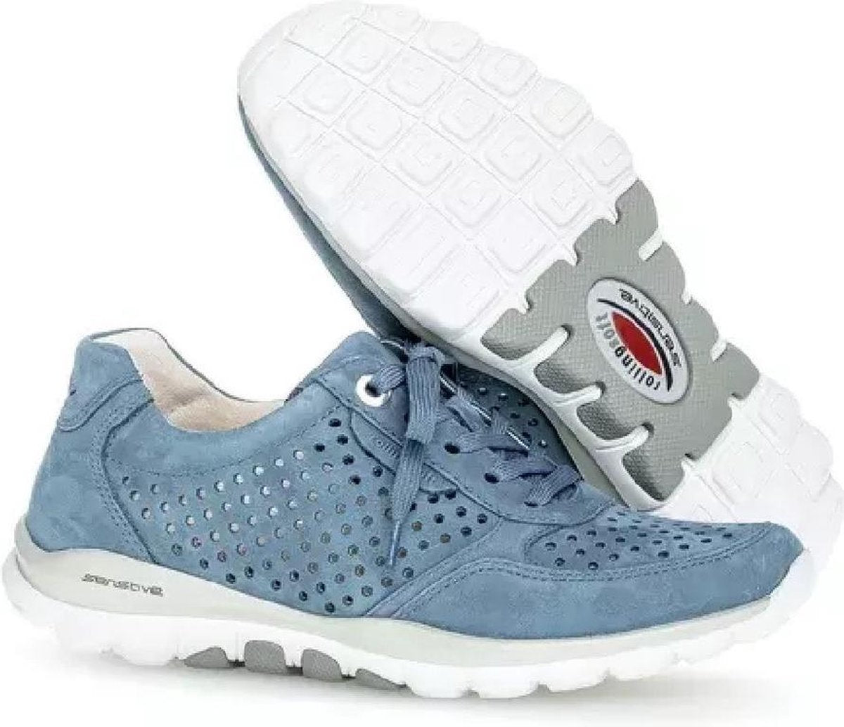 Gabor Rollingsoft 66.967.26 Dames Wandelschoenen - Blauw - Maat 40