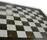 Luxe schaakset - Arabische stijl schaakstukken goud zilver met schaakbord van walnoothout - 51 x 51 cm