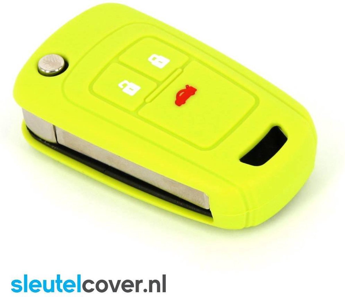 Opel SleutelCover - Lime groen / Silicone sleutelhoesje / beschermhoesje autosleutel